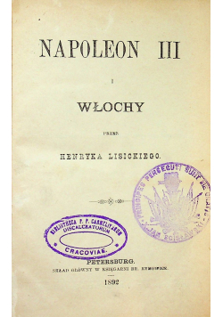 Napoleon III i Włochy 1892 r