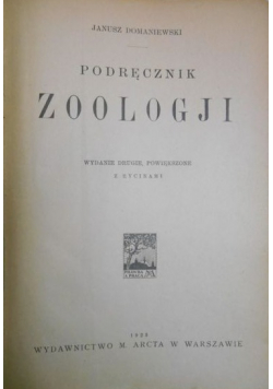 Podręcznik Zoologji 1923 r