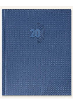 Kalendarz 2020 Książkowy B6 Plus niebieski cristal