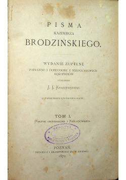 Poezye oryginalne i naśladowania 1872 r
