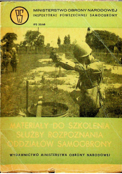 Materiały do Szkolenia Służby Rozpoznawania Oddziałów Samoobrony