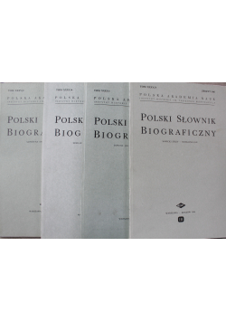 Polski Słownik Biograficzny 4 Tomy