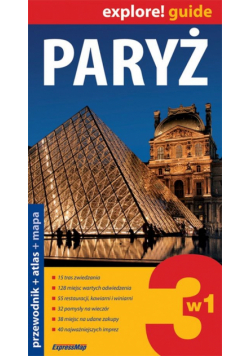 Paryż 3w1 - przewodnik + atlas + mapa laminowana