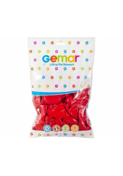 Balony pastelowe czerwone 21cm 100szt