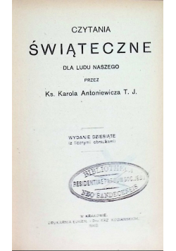 Czytania świąteczne, 1918 r.