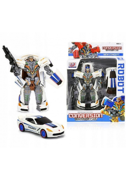 Składany Auto-Robot Transformers Wojownik White