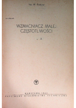 Wzmacniacz małej częstotliwości