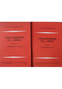 Objawienie Św Jana Tom I i II