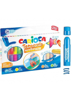 Farby w sztyfcie 24 kolory CARIOCA