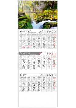 Kalendarz 2024 Trójdzielny Leśny strumień