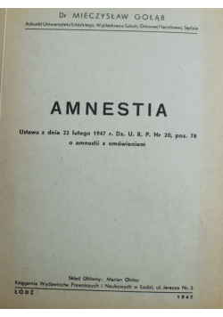 Amnestia 1947 r
