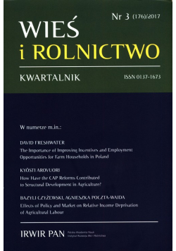 Wieś i Rolnictwo 2017/3 (176)