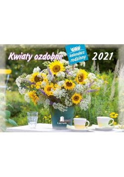 Kalendarz 2021 WL02 Kwiaty ozdobne Kalendarz rodzinny 5 sztuk