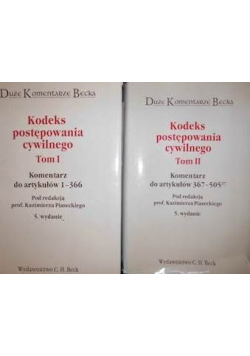 Kodeks postępowania cywilnego 2 tomy
