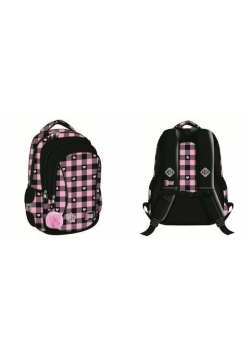 Plecak 3 komorowy BP26 Pink Checkered