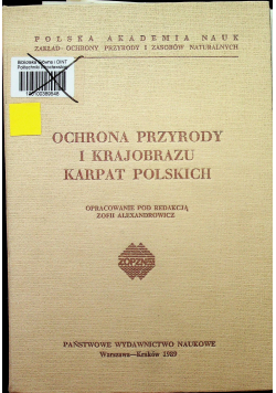 Ochrona przyrody i krajobrazu Karpat Polskich