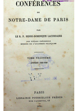 Conferences de Notre Dame de Paris tom IV 1884 r