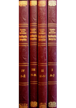 Encyklopedia staropolska tom od 1 do 4  reprint z 1939 r