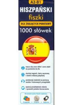 Hiszpański fiszki 1000 słówek dla znających podstawy