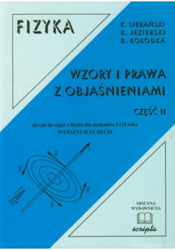 Fizyka Wzory i prawa z objaśnieniami część 2