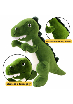 Maskotka przytulanka dinozaur zielony 27cm