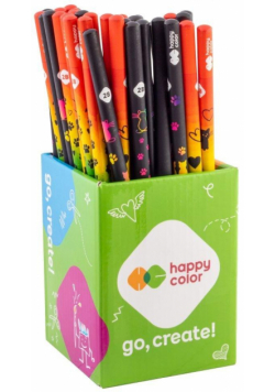 Ołówek kwadratowy Morandi HB (72szt) HAPPY COLOR
