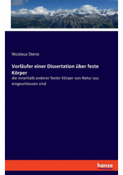 Vorläufer einer Dissertation über feste Körper