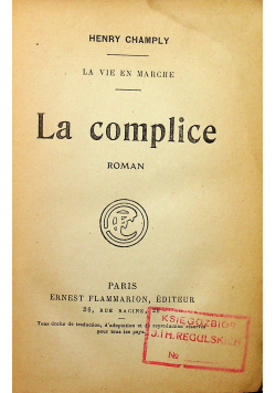 La complice 1925 r