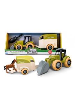 Mini farma traktor z przyczepą do skręcania