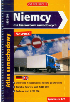 Niemcy dla kierowców zawodowych atlas samochodowy 1:550 000