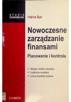 Nowoczesne zarządzanie finansami Planowanie i kontrola