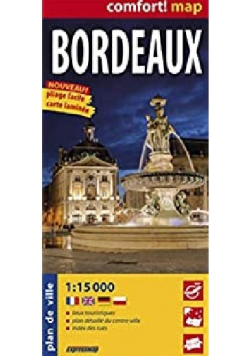 Bordeaux laminowany plan miasta 1 15 000