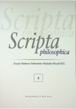 Scripta philosophica 4