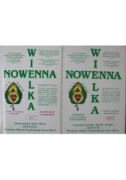 Wielka nowenna Tom 1 i 3