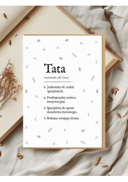 Kartka okolicznościowa dla taty Definicja taty