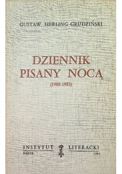Dziennik pisany nocą 1980 - 1983