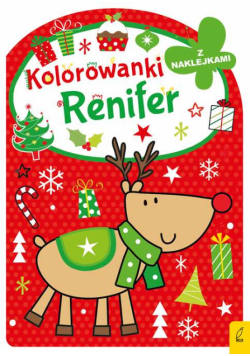 Kolorowanka z wykrojnikiem. Renifer