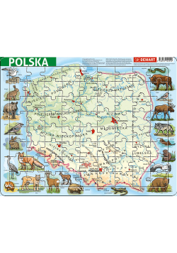 Puzzle ramkowe Polska fizyczna