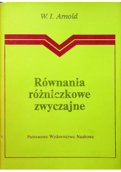 Równania różniczkowe zwyczajne