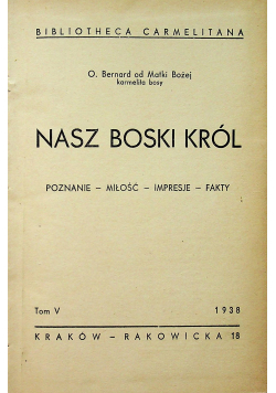 Nasz boski król Tom V 1938 r