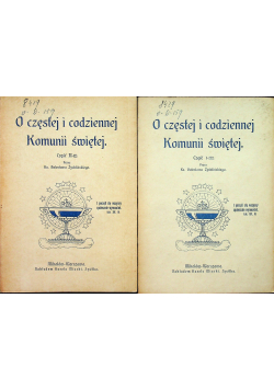 O częstej i codziennej Komunii świętej 2 części 1912 r.