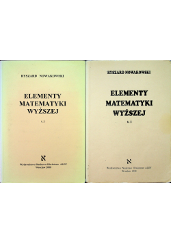 Elementy matematyki wyższej 2 części