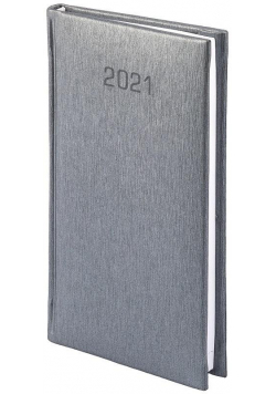 Kalendarz 2021 A6 Tygodniowy Aluminium Srebrny