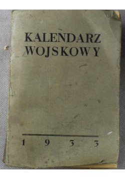 Kalendarz wojskowy 1933 r.