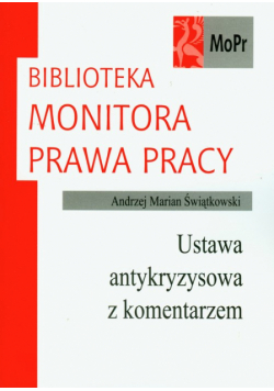 Ustawa antykryzysowa z komentarzem