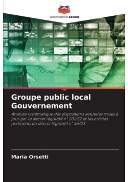 Groupe public local Gouvernement