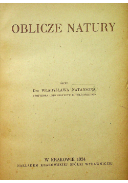 Oblicze Natury 1924 r