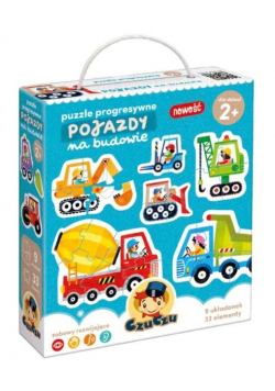 CzuCzu Puzzle progresywne Pojazdy na budowie