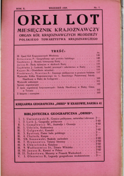 Orli lot miesięcznik krajoznawczy wrzesień 1929 nr 7