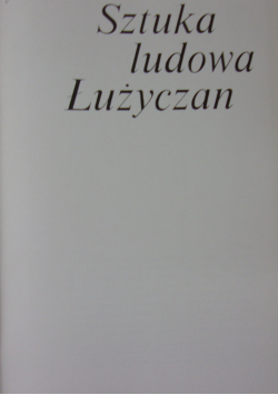 Sztuka ludowa Łużyczan
